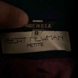 Bert Newman Black Trench Coat Size 8